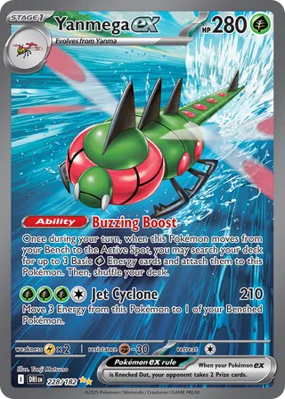 Yanmega ex (Destined Rivals 228/182)